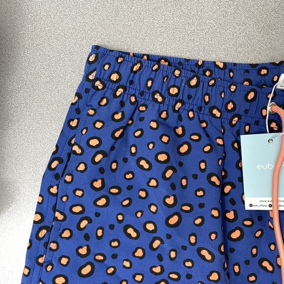 EUBI Swim Trunks Mens Medium Multi Multi Leopard Elastic Animal Print Magical - Picture 3 of 10